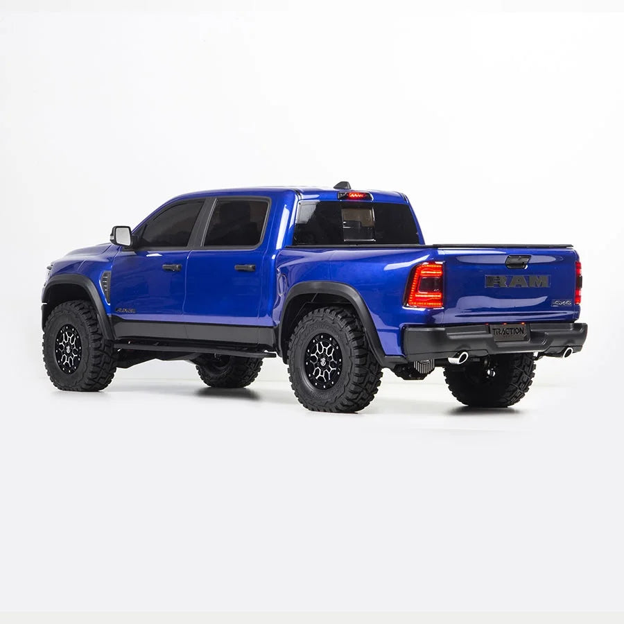 KM Thunder Dodge Tyrannosaurus RAM 1500 Simulation 1/8 Remote Control Electric 4WD Climbing Vehicle Pickup Off road Vehicle.
