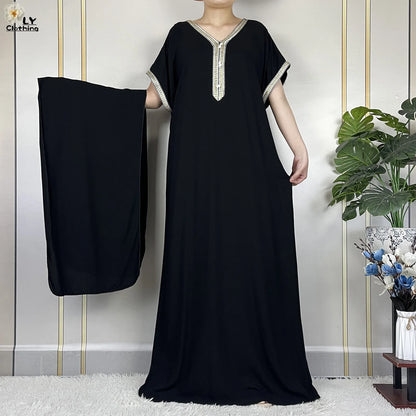 Neue Sommer-Kaftan-Abaya 2023, afrikanische Kleider für Frauen, traditionelle Kleidung, Islam-Gebetskleidung, Türkei, muslimische lose Robe, Ramadan