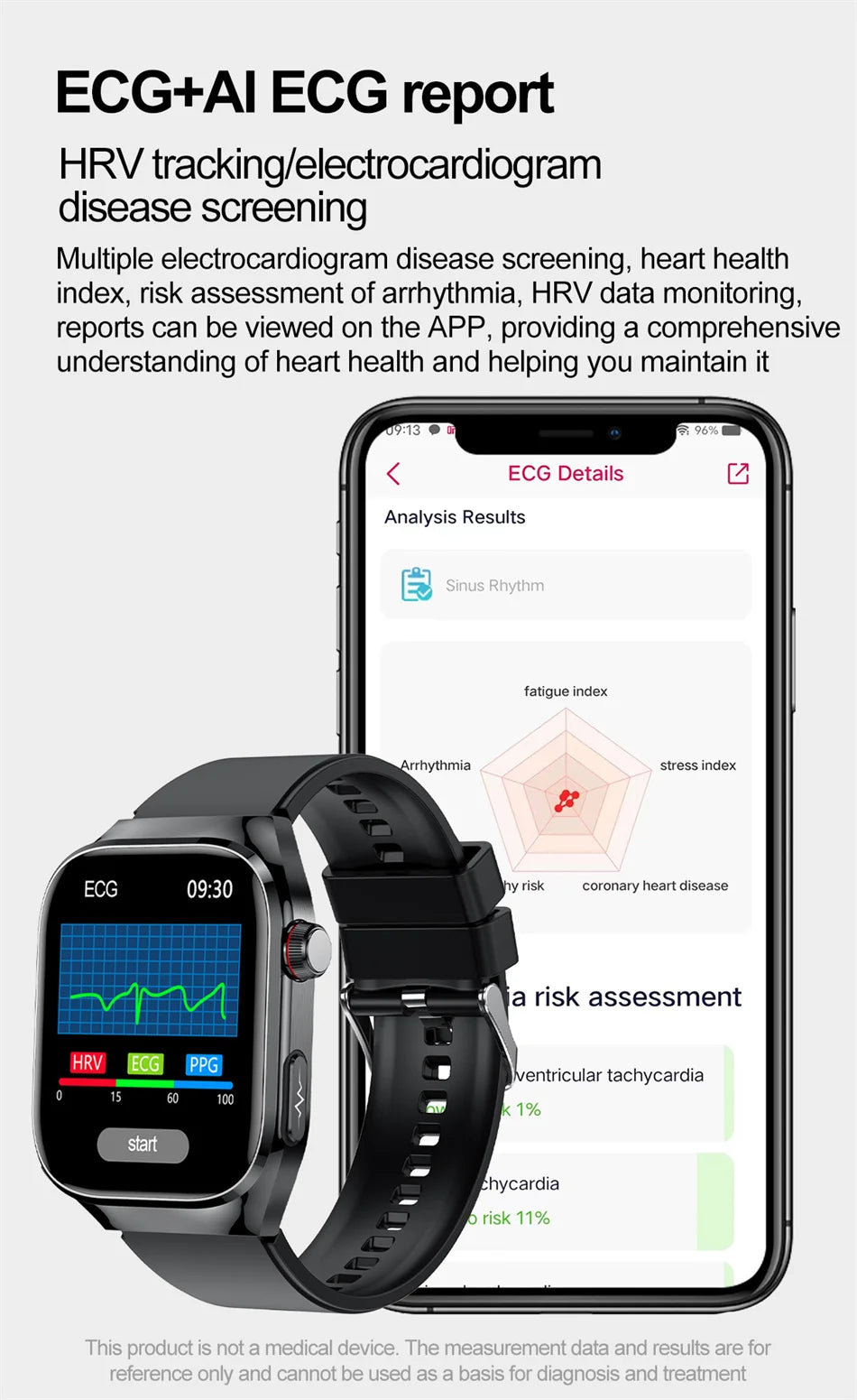 SmartWatch Voice Call Push reminder Physical examination Health Watch Blood Pressure UricAcid Blood Oxygen ECG Sport Smart watch.