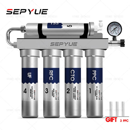 Kitchen Ultrafiltration Water Purifier Household Direct Drinking Water Purifier TapWater Purifier Five-Stage Water Filter System.