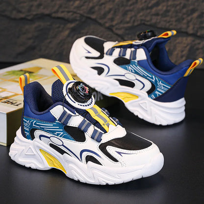 Design Boy Shoes Children Sneaker Size 28-39 Fashion Autumn New Kids Daily Walking Tennis Shoes Sports PU Leather Boy Sneaker.