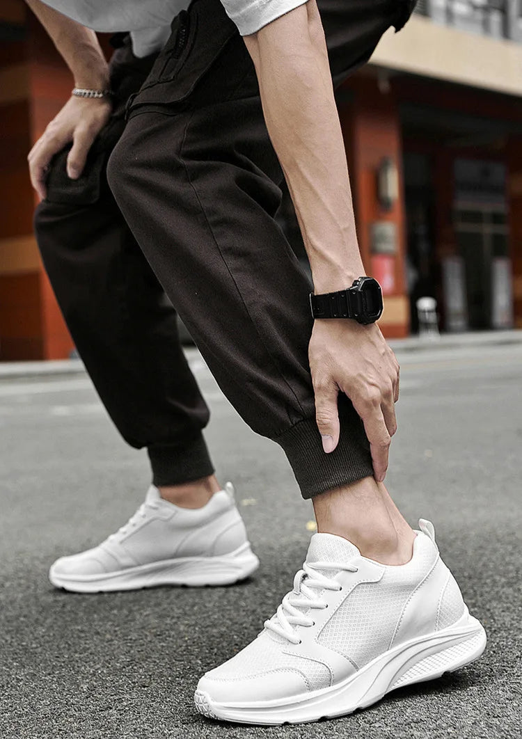 Men Elevator Shoes Height Increase Sneakers Shoes for Men 10cm Sports Casual Shoes Invisible Inner Heightening Shoes for Men 8cm.