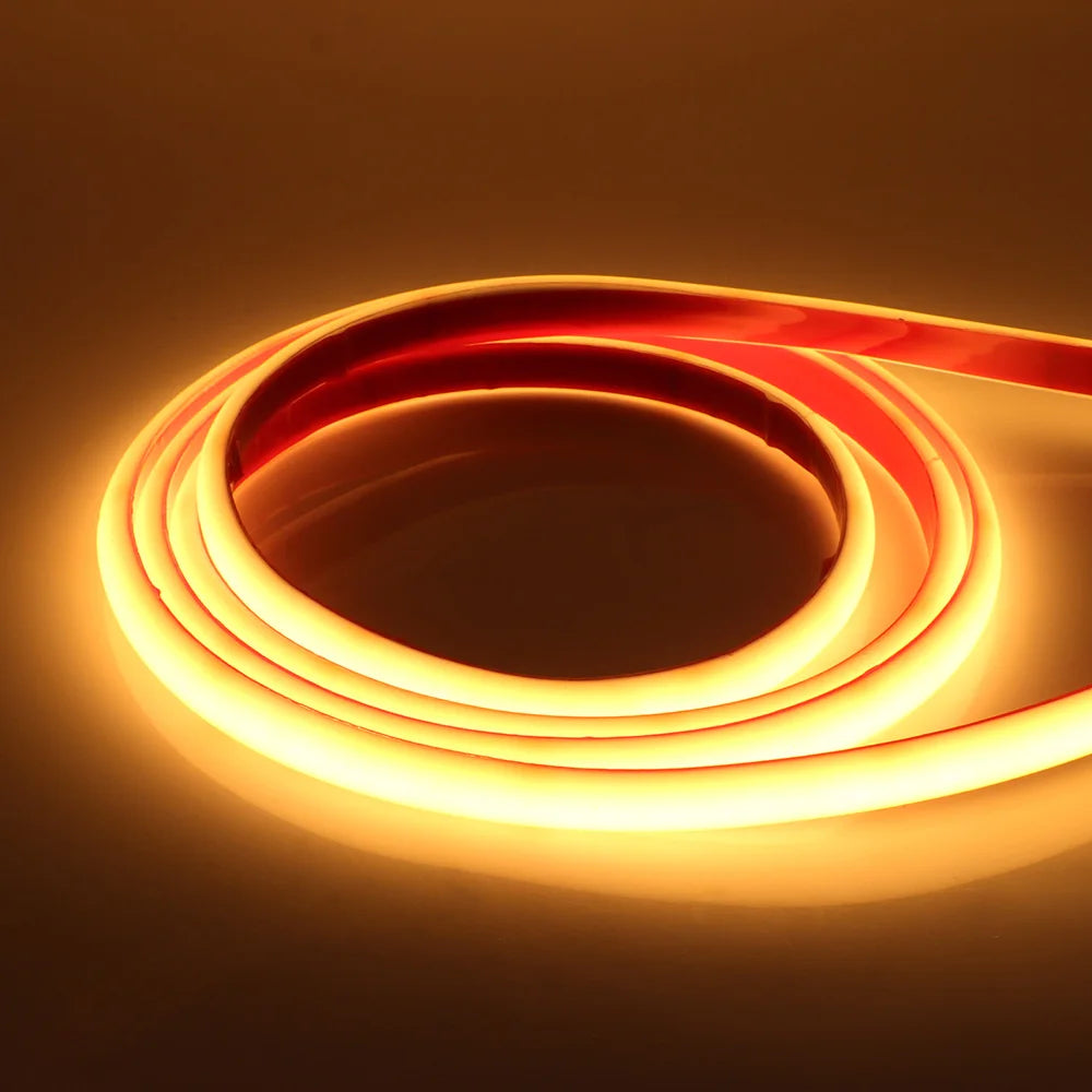 Waterproof COB LED Neon Light Strip 12V 24V 5m 10m 15m 20m 0.5m 320 LEDs Flexible Tape Silicone Tube Lamp Liner Lighting RA90.