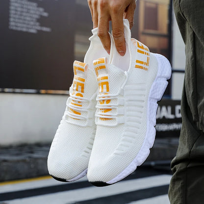 Male Sneakers Summer Men's Trendy Sports Lightweight Casual Running Breathable Mesh Comfortable Tennis Shoes Zapatillas Hombre.