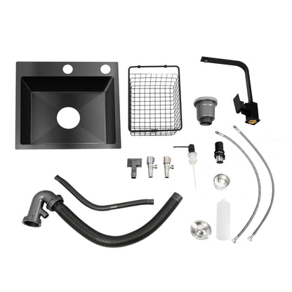 Komplettset für Küchenspüle mit 360° °   Drehbarer Wasserhahn für Familienrestaurant, Waschküche, Keller, Bar, Speisewagen, Dessert, Café