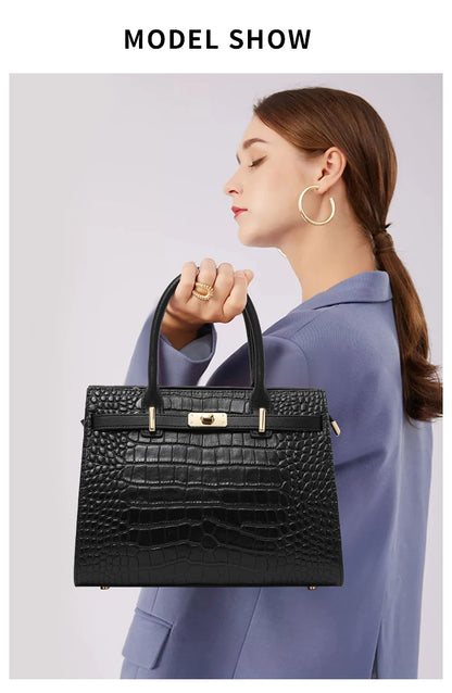 First-layer cowhide bag, red mother's bag, women's bag fashionable handbag, wedding  genuine leather shoulder bag.