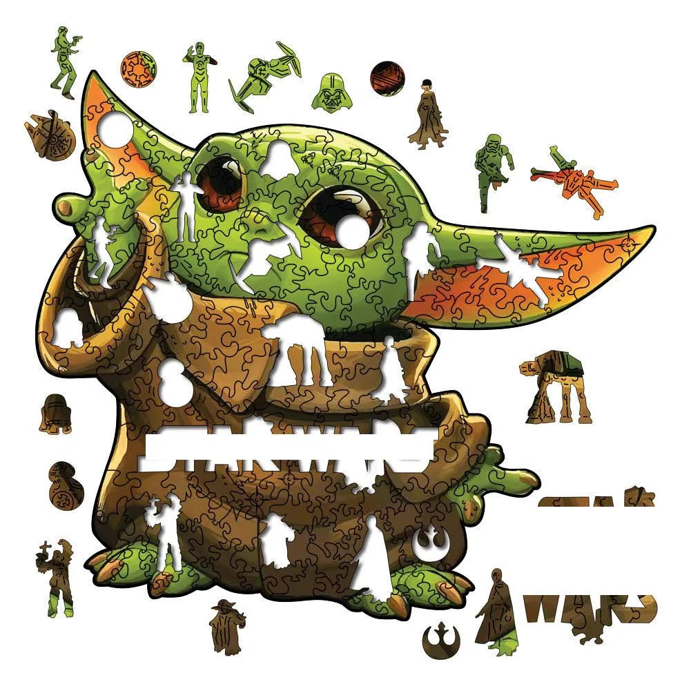 Movie Characters Wooden Puzzle Film Star Wood Jigsaws 2D Magic School Badge Character Jigsaw Toys for Kids.