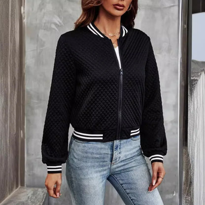 2024 Herbst grenzüberschreitend Europa und Amerika eBay Außenhandel Damenbekleidung neue Mode Reißverschluss Baseballjacke Jacke für Wo.