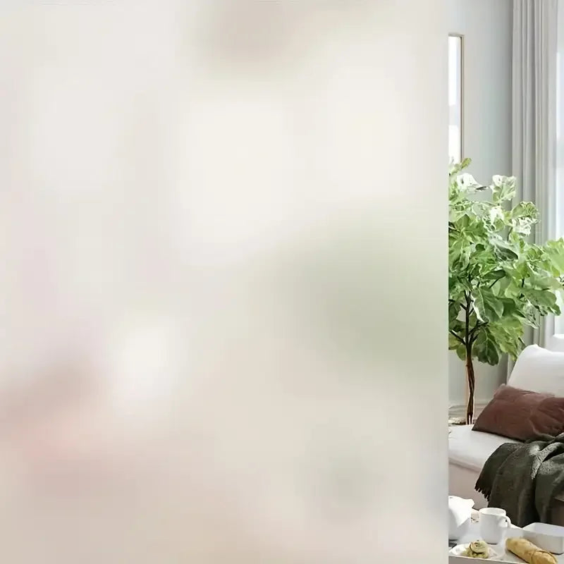 Window privacy film frosted glass window film PVC bathroom window frosted film suitable for privacy protection in home offices.