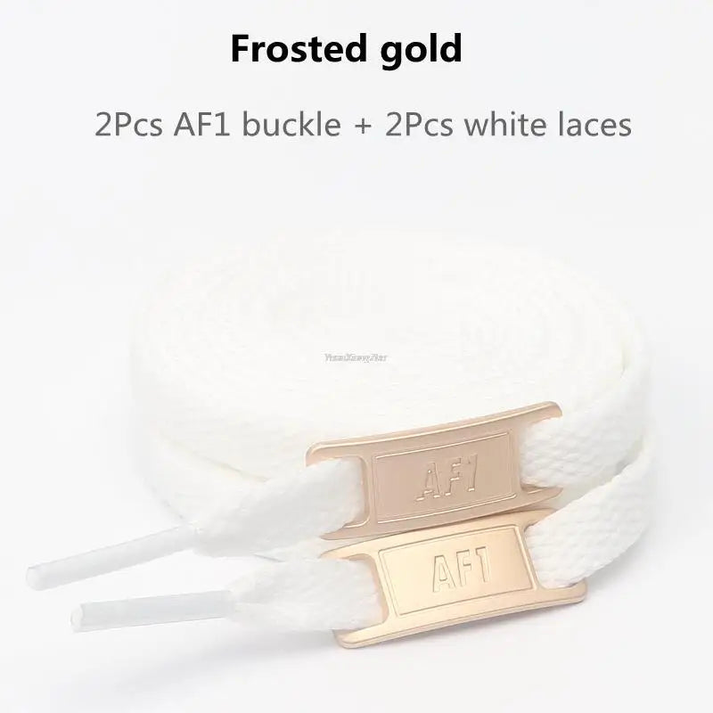 Original AF1 Schnürsenkel-Kombination, weiße flache Schnürsenkel und Schuhdekoration, Anzug, Sneaker, Schnürsenkel, Air Force One, Schuhzubehör