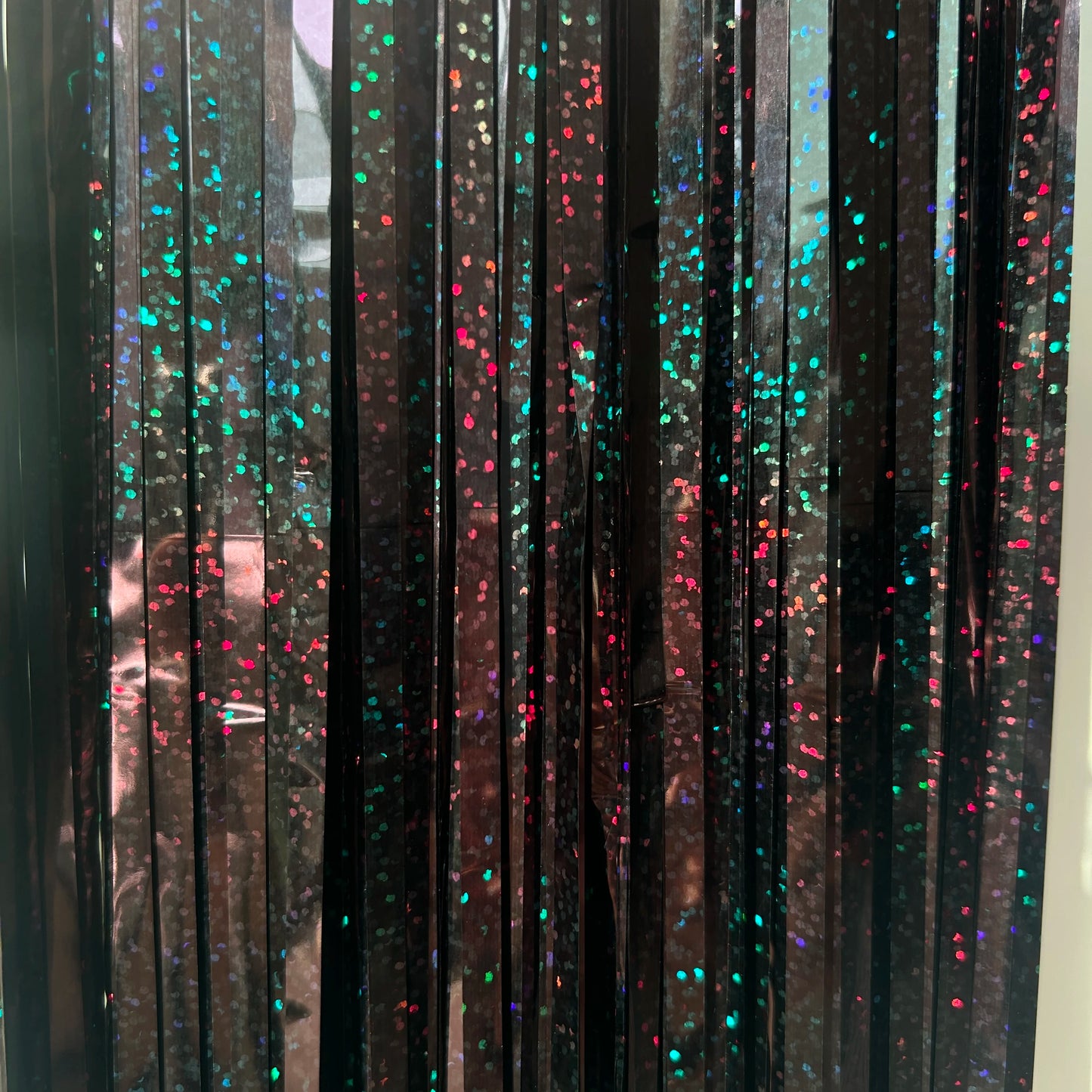 Günstig als Party, Metallic-Lametta-Folie, Fransenvorhänge, Hintergrund für Geburtstag, Silvester, Party, Foto, Hochzeit, Dekoration