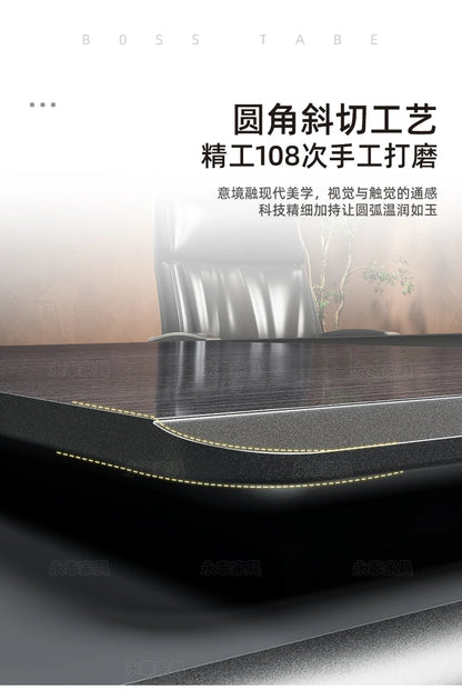 Nordischer minimalistischer Büroschreibtisch, moderner Luxus, Kreativität, Designer, L-förmiger Schreibtisch, fortschrittlicher Raum, Büromöbel, Arbeitstisch FYOD