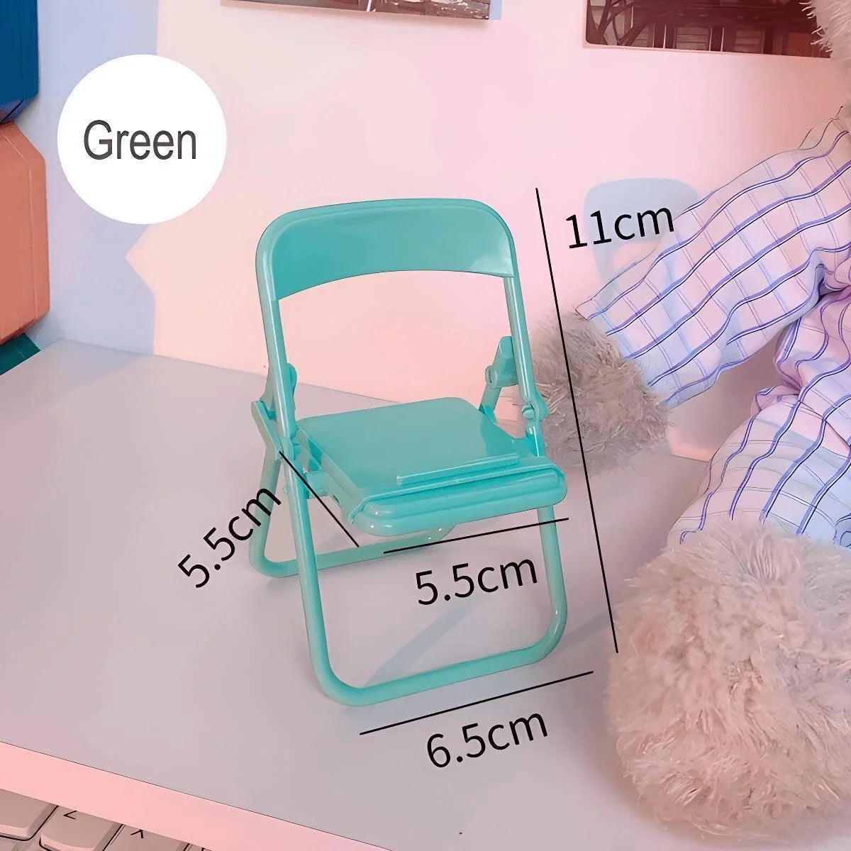 Universal Mobile Phone Accessories Foldable Chair Shape Mini Desktop Phone Holder Phone Stand.