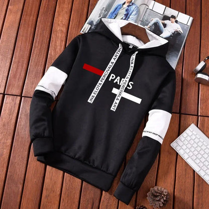 Men's Tracksuit Outdoor Quality Autumn Winter Simple Daily Casual Sports Hooded Single Sweatshirts And Sweatpant Comfort Jogging.