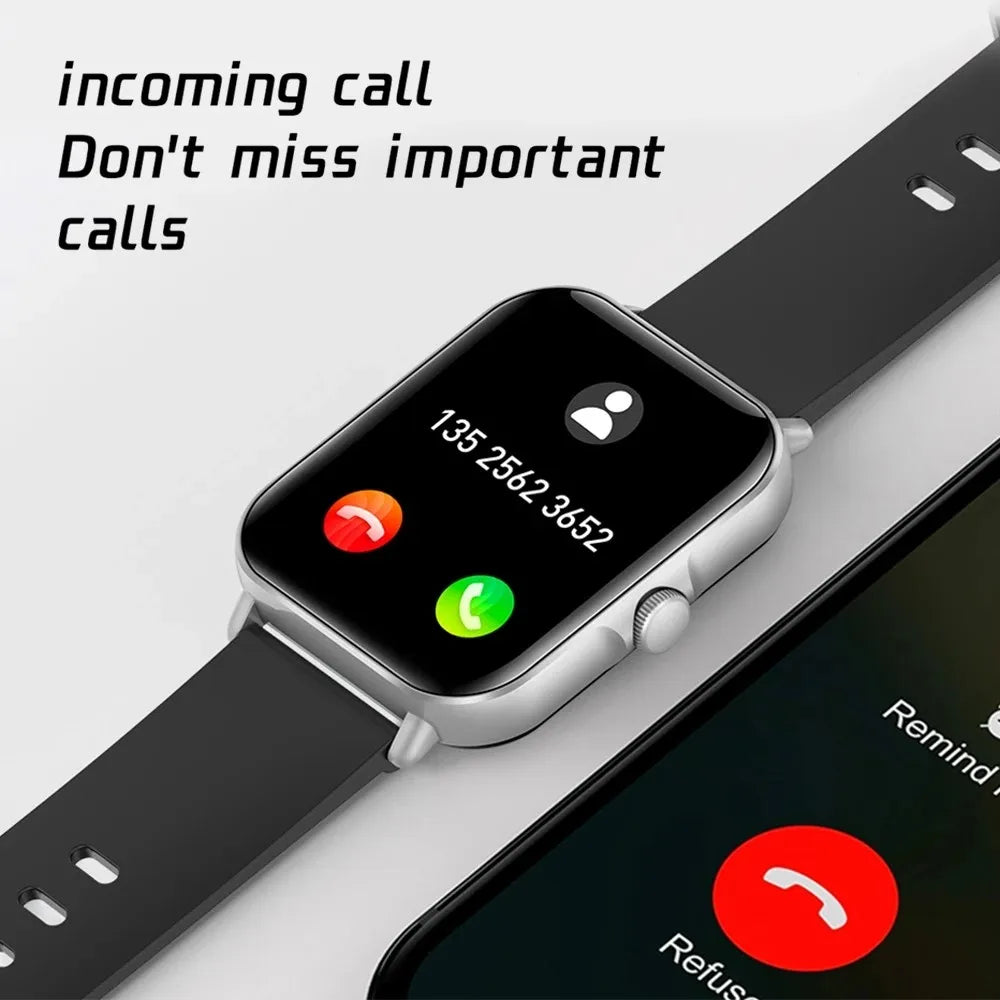 2025 2.01'' Smart Watch Bluetooth Call Play Music Smartwatch Fitness Clock Sport Waterproof Watches for Men Women iPhone Android.