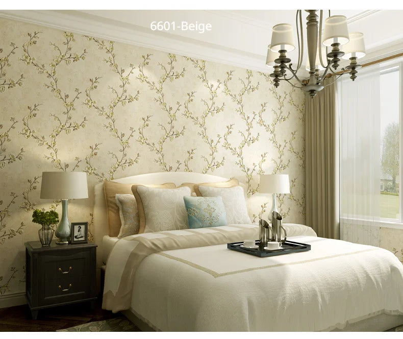 Blumentapete, selbstklebend, warm, für Mädchen, Schlafzimmer, 3D-Verdickung, Wanddekoration, Aufkleber, Wohnzimmer, Restaurant, Sofa, Hintergrund