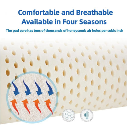 Top-Matratze aus 100 % Naturlatex, hochwertige Latexquelle, flüssig, faltbar, langsame Rückfederung, chinesische Matten mit anpassbarem Baumwollbezug