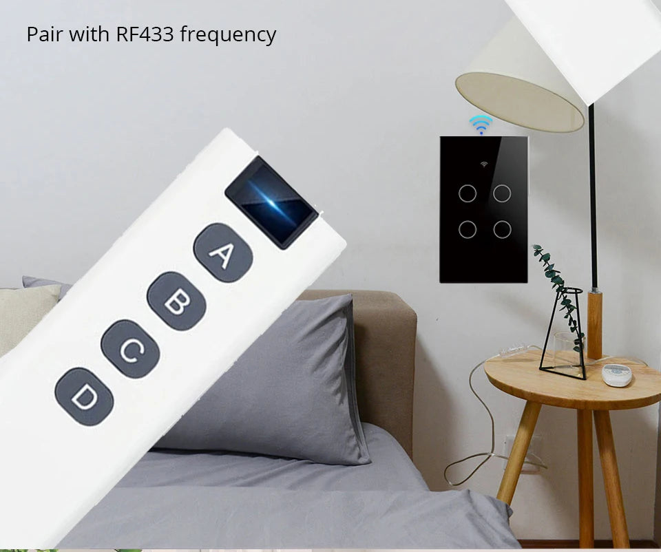 Tuya WiFi Touch Wand Smart Switch 1/2/3 Gang Licht Schalter Ohne Neutral Linie Smart Leben APP Steuerung unterstützung Alexa Google Hause.