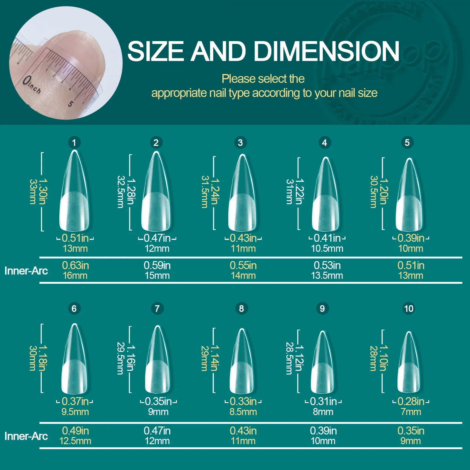 Nailpop 120pcs Acrylic Nails Fake Capsule Short Almond Coffin Square Artificial Nail Extension Soft Gel Tips Accessories Tools.