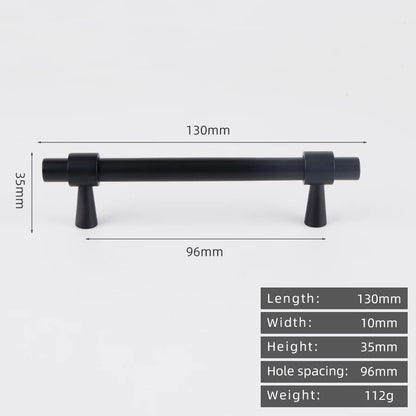 KEDLO Solid Brass Brushed Antique Brass Bronze 500mm Pull Drawer Knobs T Bar Kitchen Cabinet Handle