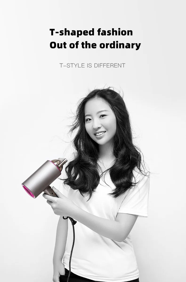 Professional Hair Dryer With High Air Volume And Quick Drying Negative Ion Hair Care EU/US/UK/AU Plug For Home Use Hair Dryer