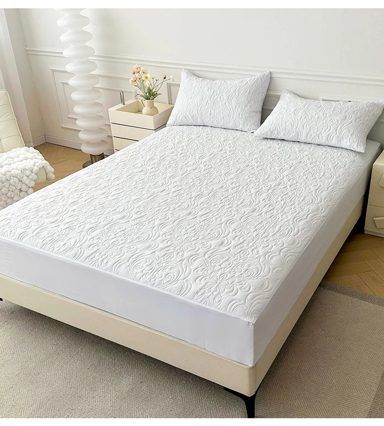 Waterproof Mattress Protector Queen King Quilted Thick Mattress Cover Anti-bacterial Fitted Sheet Bed Pad Cover 1pc.