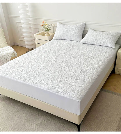 Waterproof Mattress Protector Queen King Quilted Thick Mattress Cover Anti-bacterial Fitted Sheet Bed Pad Cover 1pc.