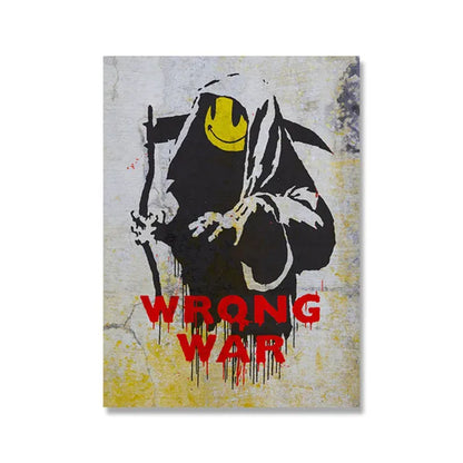 Banksy Graffiti Artwork Canvas Painting Prints Wall Art Pictures Girl with Red Balloon Black White Posters Nordic Home Decor