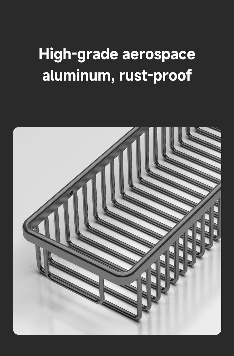 Bad Zubehör Regal Organizer Dusche Küche Lagerung Rack Wand Raum Aluminium Wc Shampoo Halter Regale 25CM