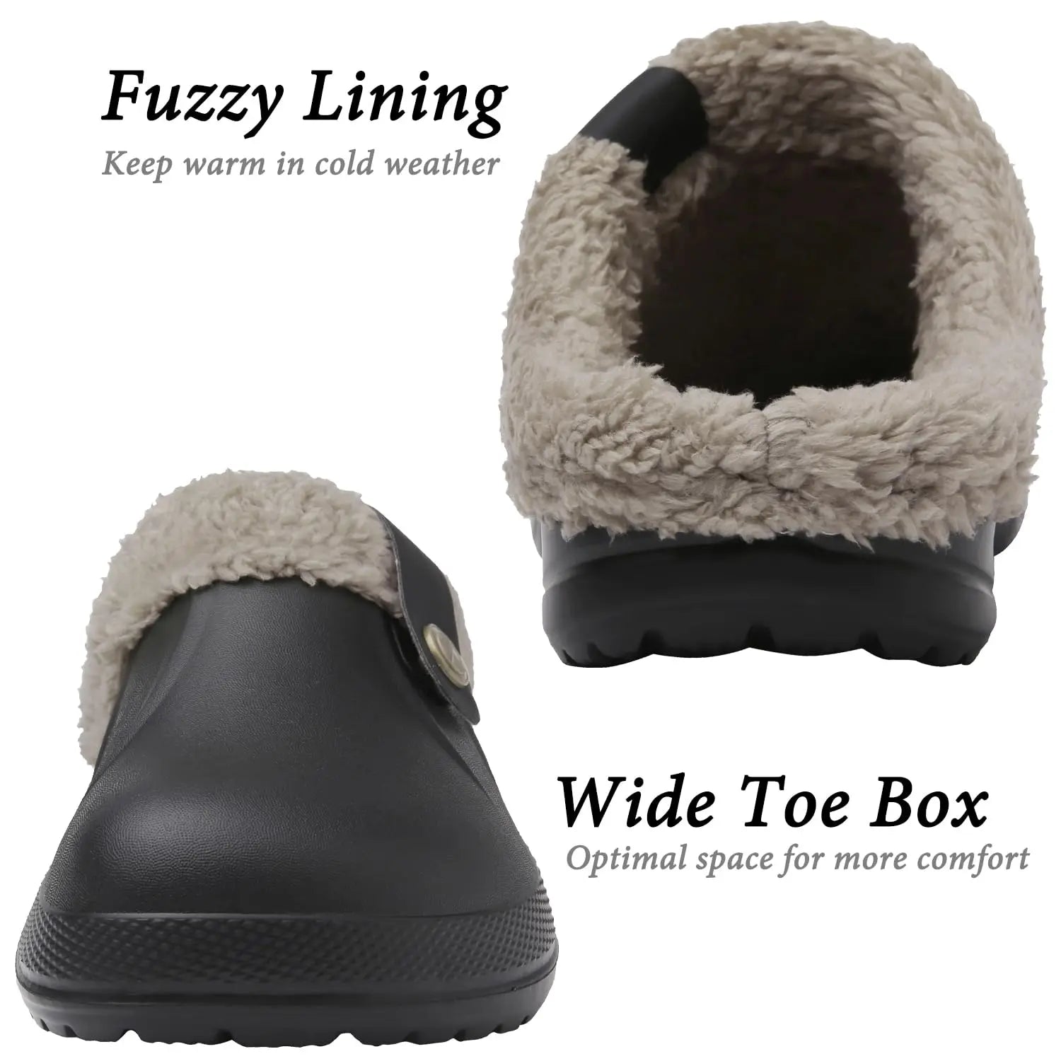 Fashion Men Cotton Slippers Winter Women Men Short Plush Slippers Casual Waterproof Garden Men Shoes New Fur Furry Cotton Shoes.