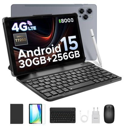 DOOGEE Tab G6 2 IN 1 Smart Tablet PC 11'' Screen Android 15 30GB RAM(6+24) 256GB ROM 8000mAh Battery Dual Speakers Widevine L1