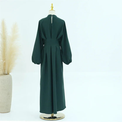 Ramadan Linen Abaya Dubai Turkey Islam Muslim Modest Dress Kaftan Prayer Clothes For Women Kebaya Robe Arabe Femme Musulmane