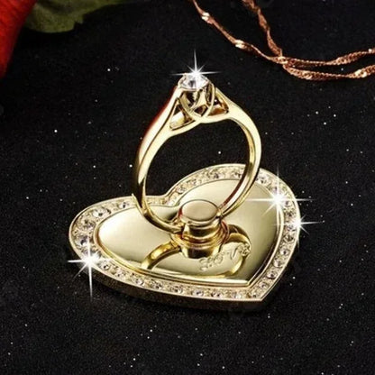 Heart-shaped Diamond Mobile Phone Holder  Phone Ring Holder Accessories.
