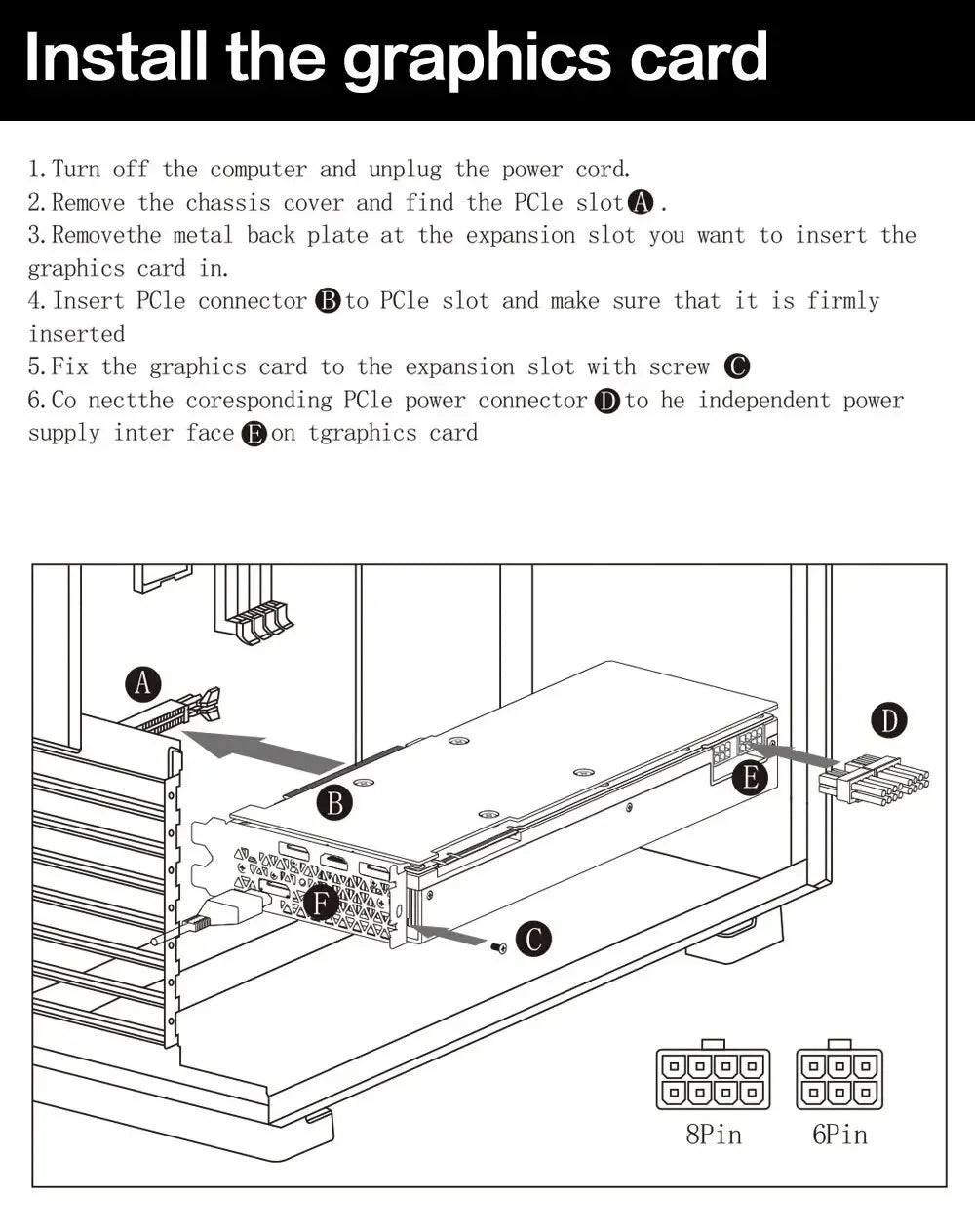 MLLSE AMD RX 580 8GB 2048SP GDDR5 256Bit Gaming Graphics Card 6Pin PCI Express 3.0 ×16 Game Radeon GPU rx580 8g.