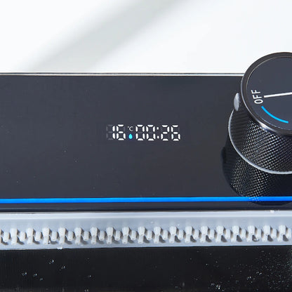 Wasserfall-Küchenspüle aus Edelstahl 304, großes Einzelschlitz-Wasserhahn-Set mit integrierter Digitalanzeige, Seifenspender, 75 x 45 cm