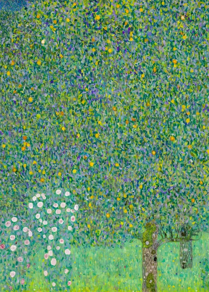 Gustav Klimt Flower Garden Sunflowers Church Canvas Oil Painting Abstract Plants Flowers Wall Art Poster Nordic Home Decor Mural.