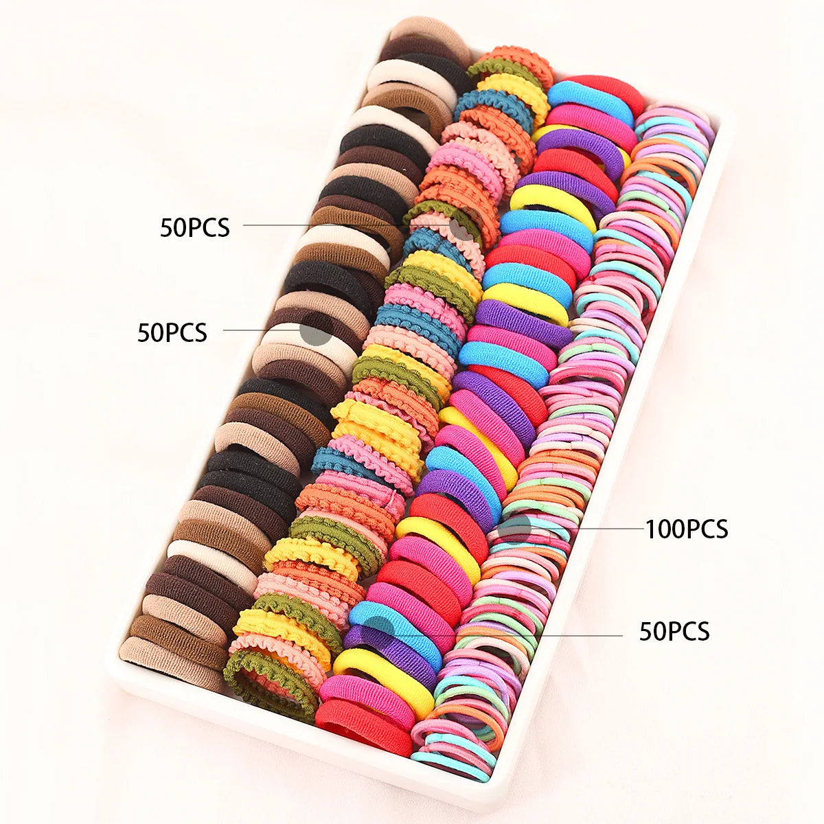 165-300PCS Hair Accessories Set Hairstyle House Play Toy Girl Elastic Hair Bands Butterfly Knot Hair Rope.