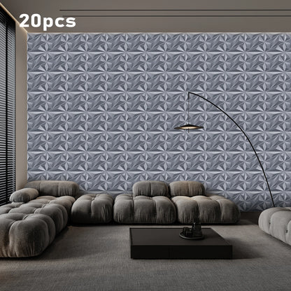 KUUJOJO 3D textured wall panel for indoor wall decoration, suitable for living room, hall, bedroom, hotel, office, send tape
