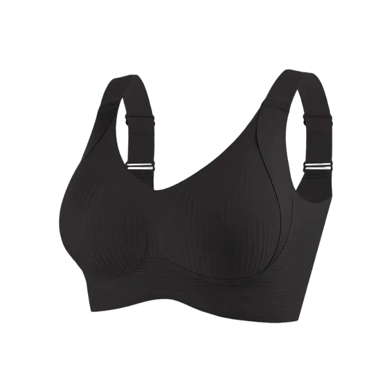 Plus Size Seamless Bra - Wireless Lift Anti-Sagging, Breathable Wide Strap Comfort for Women Daily & Sports.