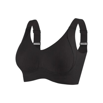 Plus Size Seamless Bra - Wireless Lift Anti-Sagging, Breathable Wide Strap Comfort for Women Daily & Sports.