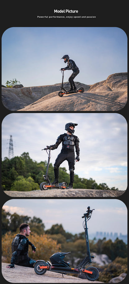 JOYOR S10-S-Z Electric Scooter 60V 18Ah Dual Motor 2000W 10 Inch Tire Adult Escooter 65km/h Max Speed 70-85km Range Black.