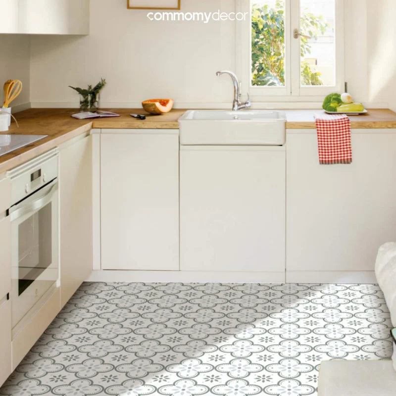 1pc/10pcs Floor Tile Sticker Self Adhesive Floor Sticker Vinyl Non-slip Floor Tile Sticker Wall Sticker Waterproof 20cm x 20cm