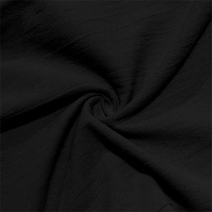 Autumn New Men's Cotton Pants Solid Color Button Drawstring Design Casual Loose Fit Cozy Trousers Simple Style Long Pants