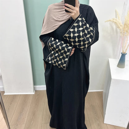 Open Muslim Kimono Abaya Dubai Elegant Kaftan Modest Dress Abayas For Women Islam Caftan Marocain Robe Arabe Femme Musulmane.