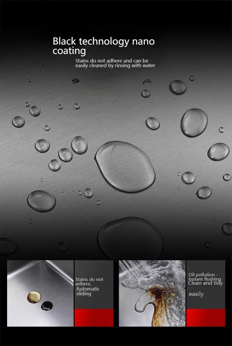 Stainless Steel Kitchen Sink Large Single Slot Undermount Basin Household Washbasin Multifunctional Sinks Apartment