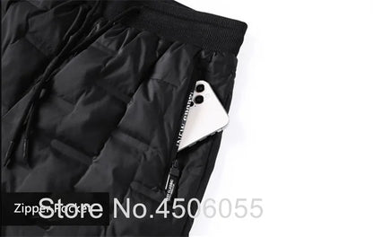 Winter Duck Down Pants Men Outdoor 8XL 7XL 6XL Plus Size Warm Padded Thicken Waterproof Thermal Trousers Windproof Male Jogger