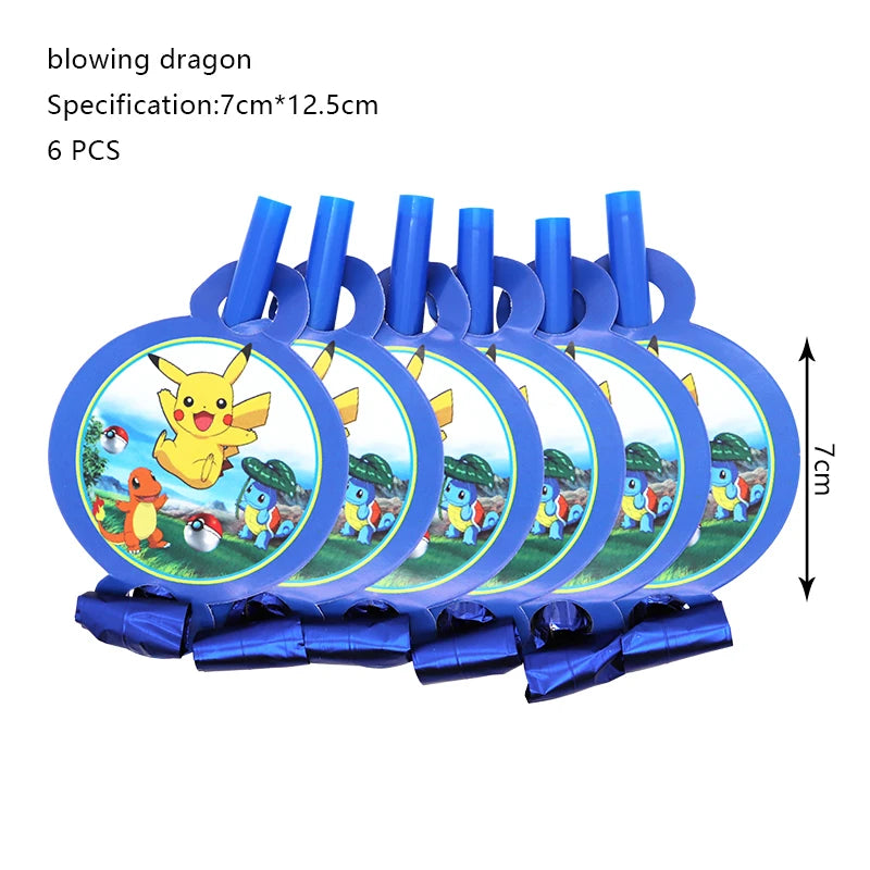 Pokemon Geburtstag Party Dekoration Neue Ligntning Pikachu Ballon Kid Event Liefert Einweg Geschirr Banner Hintergrund Platte
