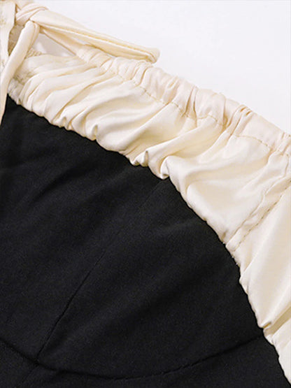 Sexy Mini kleid Frauen Sommer schwarz ärmellose rücken freie Bodycon Mode Knopf Schnürung Tank Kleid lässig Club elegantes Party kleid