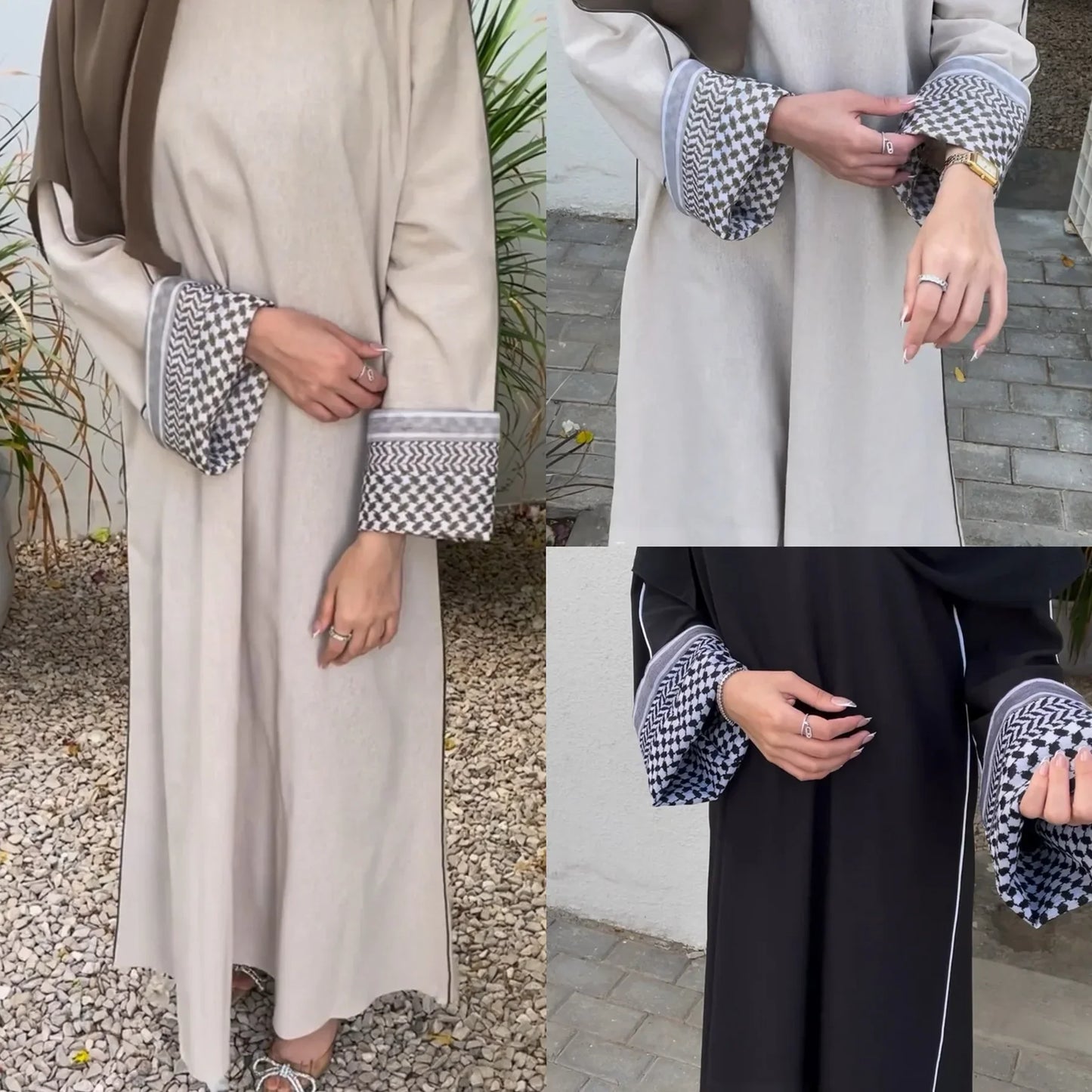 Linen Closed Abaya Keffiyeh Muslim Dress Printed Abayas for Women Dubai 2025 Luxury Turkey Ramadan Islamic Clothes Kaftan Robe.