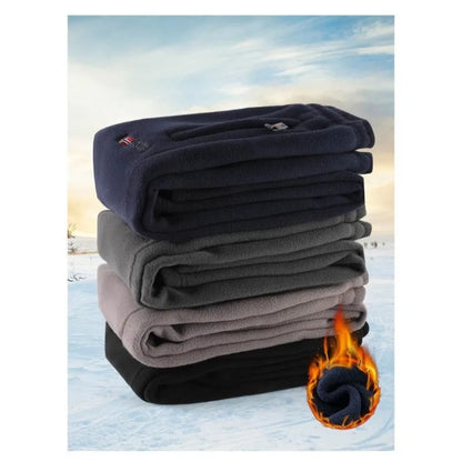 Men's Polar Fleece Pants Winter Thicken Warm Casual Fleece-Lined Jogging Sweatpants Men Loose Oversized Straight Trousers Male.